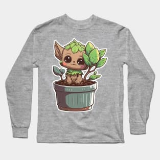 Little Cute Plant Guy Little live plant Long Sleeve T-Shirt